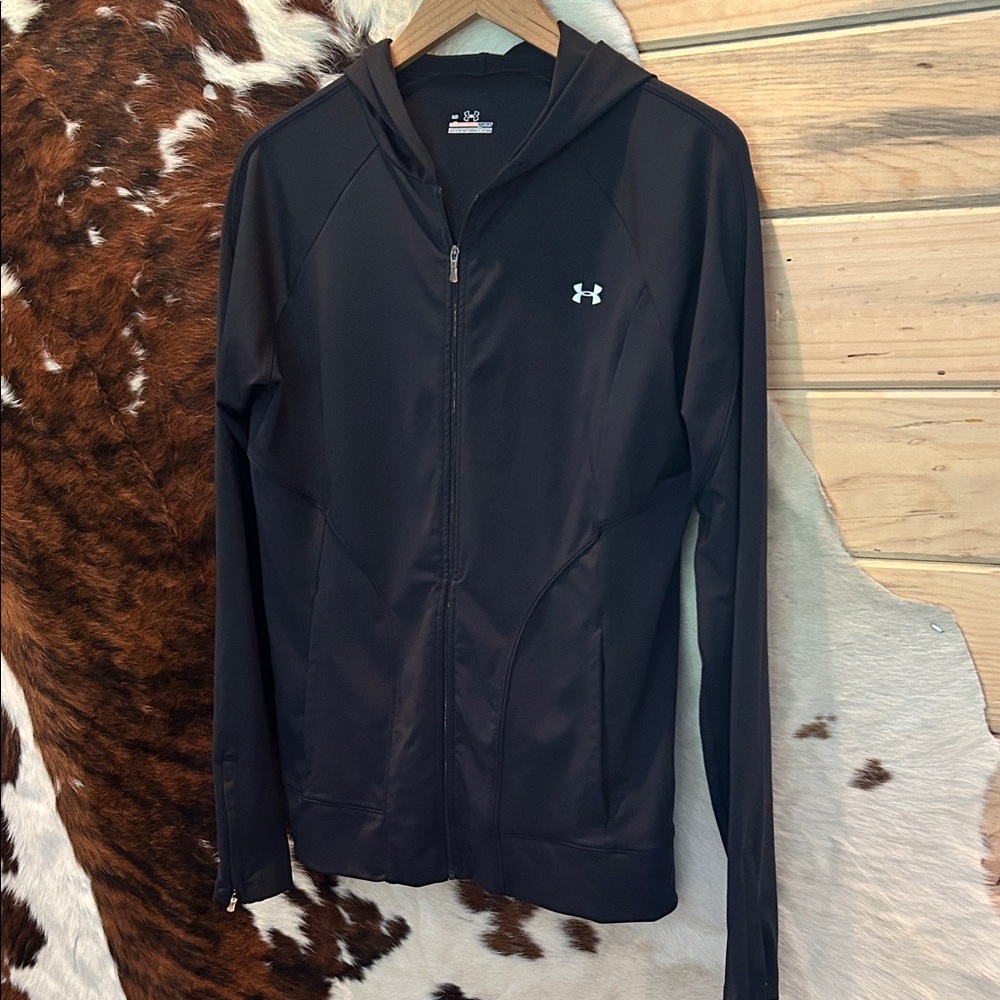 Under Armour Jet Black Full-Zip Hoodie